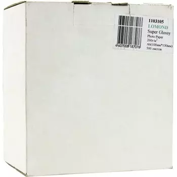 Бумага Lomond 1103105 10x15/260г/м2/500л./ярко-белый высокоглянцевое для струйной печати