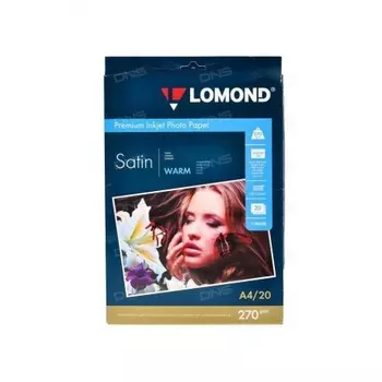 Бумага Lomond 1106200 A4/270г/м2/20л./белый атласное для струйной печати