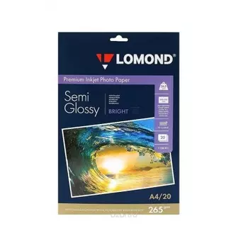 Бумага Lomond 1106301 A4/260г/м2/20л./белый полуглянцевое для струйной печати