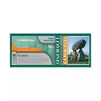 Бумага Lomond 1202013 42"(A0+) 1067мм-45м/90г/м2/белый матовое для струйной печати