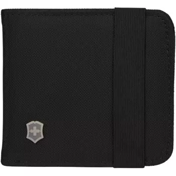 Бумажник Victorinox Travel Accessories 5.0 Bi-Fold Wallet с RFID защитой, чёрный, 11x1x10 см 610396