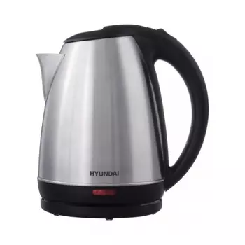 Чайник электрический Hyundai HYK-S1030 серебристый матовый/черный