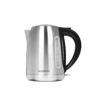 Чайник электрический Hyundai HYK-S2014 1.7л. 2200Вт серебристый/черный (корпус: нержавеющая сталь)