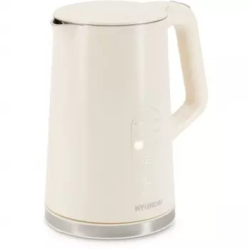 Чайник электрический Hyundai HYK-S3605 1.7л. 2200Вт кремовый (металл)