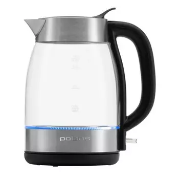 Чайник электрический Polaris PWK 1817CGL, нержавеющая сталь/черный
