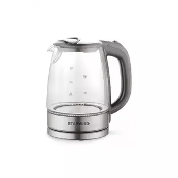 Чайник электрический Starwind SKG2315 серый/серебристый
