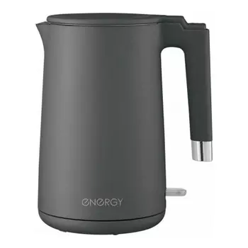 Чайник электрический Energy E-215 (1,7 л), серый, двойной корпус