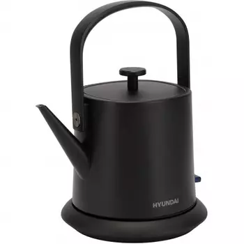 Чайник Hyundai HYK-S2042 0.6л. 1000Вт черный (металл)