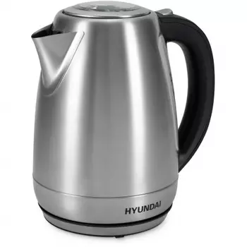 Чайник электрический Hyundai HYK-S8408 1.7л. 2200Вт серебристый матовый/черный (металл)