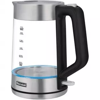 Чайник электрический Rondell RDE-1008 1.7л. 2200Вт прозрачный (стекло)