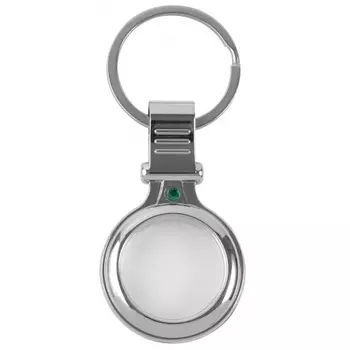 Чехол-брелок Red Line для Airtag металический с зажимом, серебристый УТ000025975