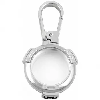 Чехол-брелок Red Line с карабином TPU для AirTag, серебряный УТ000025892