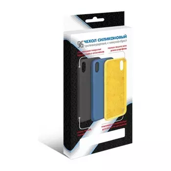 Чехол DF для Poco M3 с микрофиброй Silicone Black poOriginal-03