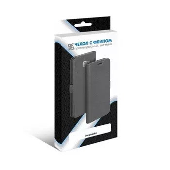 Чехол DF для Samsung Galaxy A02 Black sFlip-85