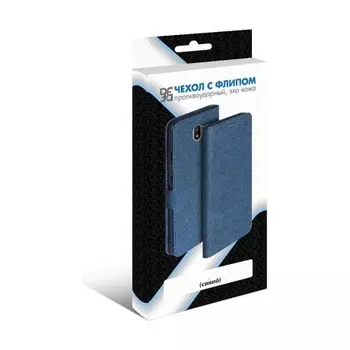 Чехол DF для Samsung Galaxy A02 Blue sFlip-85