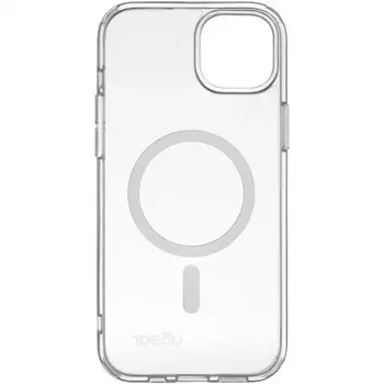 Чехол (клип-кейс) uBear для Apple iPhone 15 Plus Real Mag Case with MagSafe прозрачный (CS254TT67RL-I23M)
