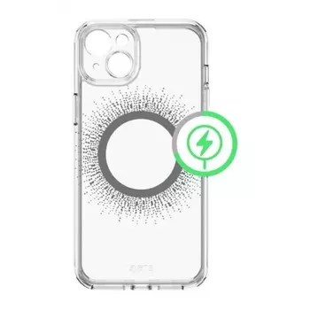 Чехол-накладка AVANA AURA Compatible with MagSafe для iPhone 15 Plus, прозр./черный