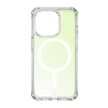 Чехол-накладка ITSKINS HYBRID R IRIDESCENT MagSafe для iPhone 15 Pro, зеленый