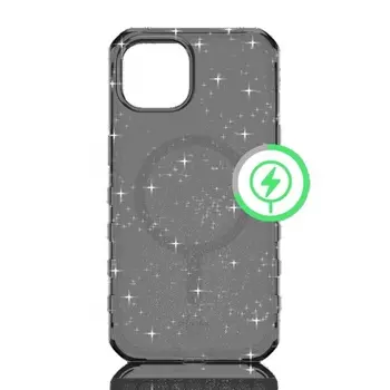 Чехол-накладка ITSKINS HYBRID R SPARK w/MagSafe для iPhone 15/14 (6.1"), дымчатый