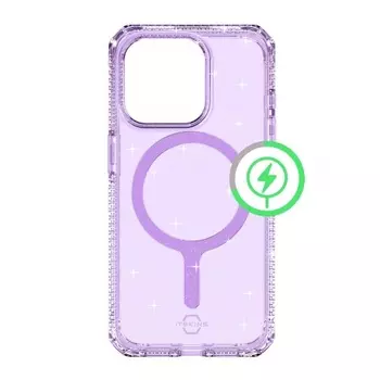 Чехол-накладка ITSKINS HYBRID R SPARK w/MagSafe для iPhone 15 Pro (6.1"), сиреневый