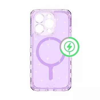 Чехол-накладка ITSKINS SUPREME R SPARK MagSafe для iPhone 15 Pro Max, сиреневый