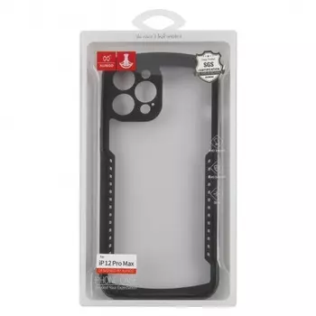 Чехол-накладка Xundd Alpha для iPhone 12 Pro Max, противоударный, матовый, черный