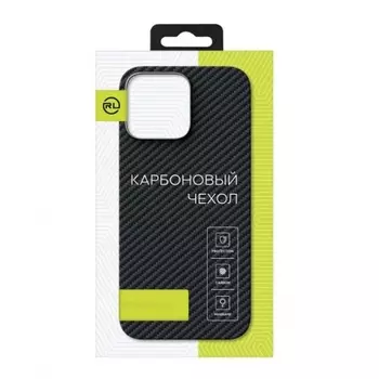 Чехол Red Line для iPhone 15 Plus, для MagSafe, карбон, матовый, серый УТ000037392