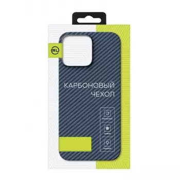 Чехол Red Line для iPhone 15 Plus, для MagSafe, карбон, матовый, синий УТ000037396