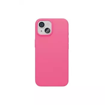 Чехол защитный VLP Aster Case с MagSafe для iPhone 14/15, неоновый розовый