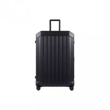 Чемодан Piquadro PQ-LM, 51x75x28см 82л. поликарбонат/натур.кожа черный матов. BV4428PQLM/NO