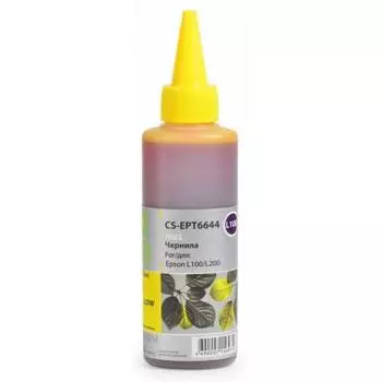 Чернила Cactus CS-EPT6644 для Epson L100, желтый