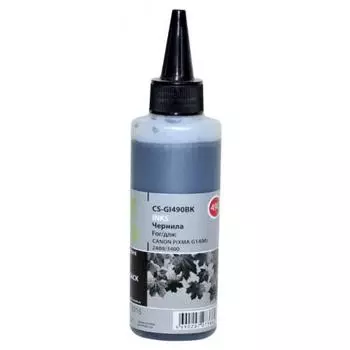 Чернила Cactus CS-GI490BK для Canon Pixma G1400/G2400/G3400, черный