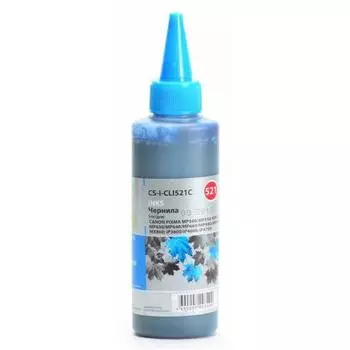 Чернила Cactus CS-I-CLI521C для CANON PIXMA MP540/MP550/MP620/MP630/MP640/MP660, голубой