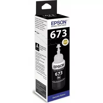 Чернила Epson 673 C13T673198 (аналог C13T67314A) черный 70мл для Epson L800/L810/L850/L1800