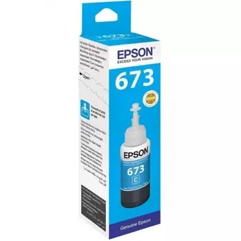 Чернила Epson 673 C13T673298 (аналог C13T67324A) голубой 70мл для Epson L800/L810/L850/L1800