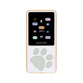 Цифровой плеер Digma S4 8Gb White-Orange
