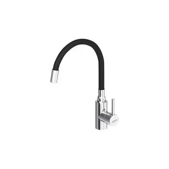 D3007622 Logic кухонный смеситель с гибким изливом, черный