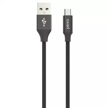 Дата-кабель PERO DC-02 micro-USB, 2А, 1м, черный