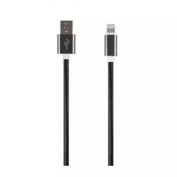 Дата-кабель Red Line USB – 8 – pin для Apple (2 метра) нейлоновая оплетка, черный УТ000017394