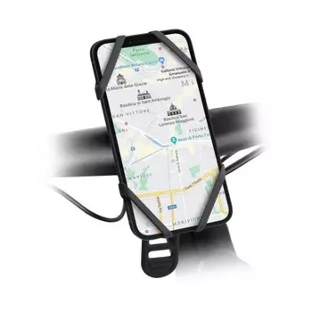 Держатель для смартфона SBS E-go, для велосипеда, самоката, силиконовый, черный (TEERIDEHOLD)