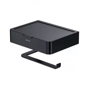 Держатель для туалетной бумаги с коробкой AM.PM Inspire 2.0 A50A341522 черный