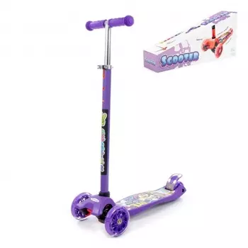 Детский самокат Полесье (с наклейкой V1) фиолетовый арт.# 0072-V1(Ф)