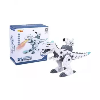 Динозавр на РУ (свет,звук,пар) с проектором в коробке сборный,стреляет,ходит 68501