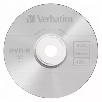 Диск DVD-R Verbatim 4.7Gb 16x Cake Box (50шт) (43548)