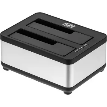 Док-станция для HDD 2.5"-3.5"AgeStar 3UBT8 (SILVER) серебристый