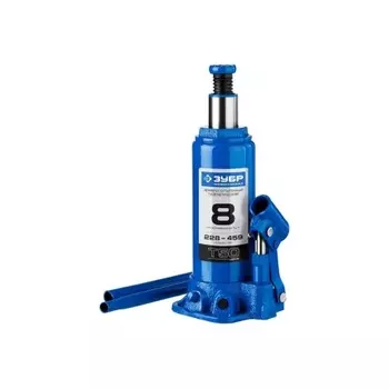 Домкрат бутылочный гидравлический ЗУБР 8т, 228-459 мм Профессионал (43060-8)