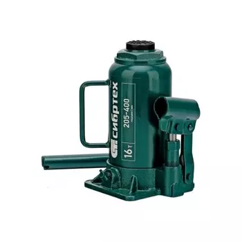 Домкрат гидравлический бутылочный, 16 т, 205-400 мм// Сибртех