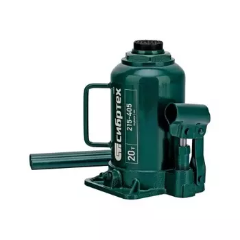 Домкрат гидравлический бутылочный, 20 т, 215-405 мм// Сибртех