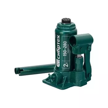 Домкрат гидравлический бутылочный, 2 т, 150-280 мм// Сибртех