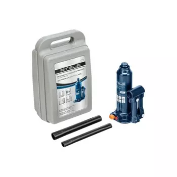 Домкрат гидравлический бутылочный, 2 т, h подъема 178-338 мм, в пласт. кейсе// Stels